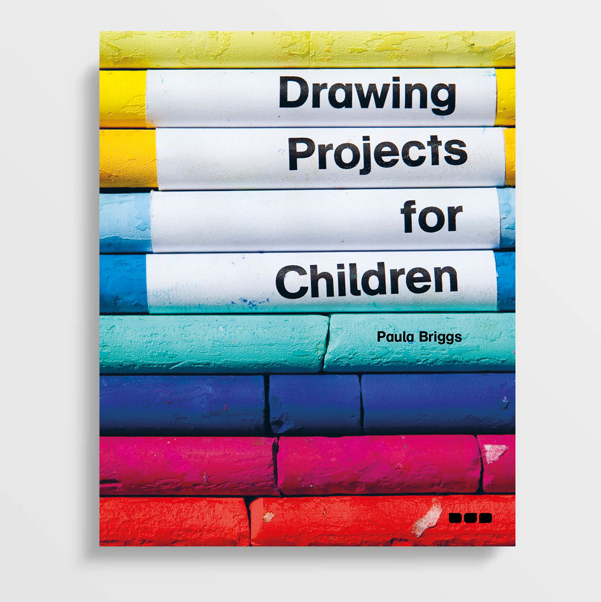 The cover of "Drawing Projects for Children" features colorful stacked crayons, inviting young artists to enhance their skills. Explore this creative guide by Paula Briggs on the Black Dog Online website.