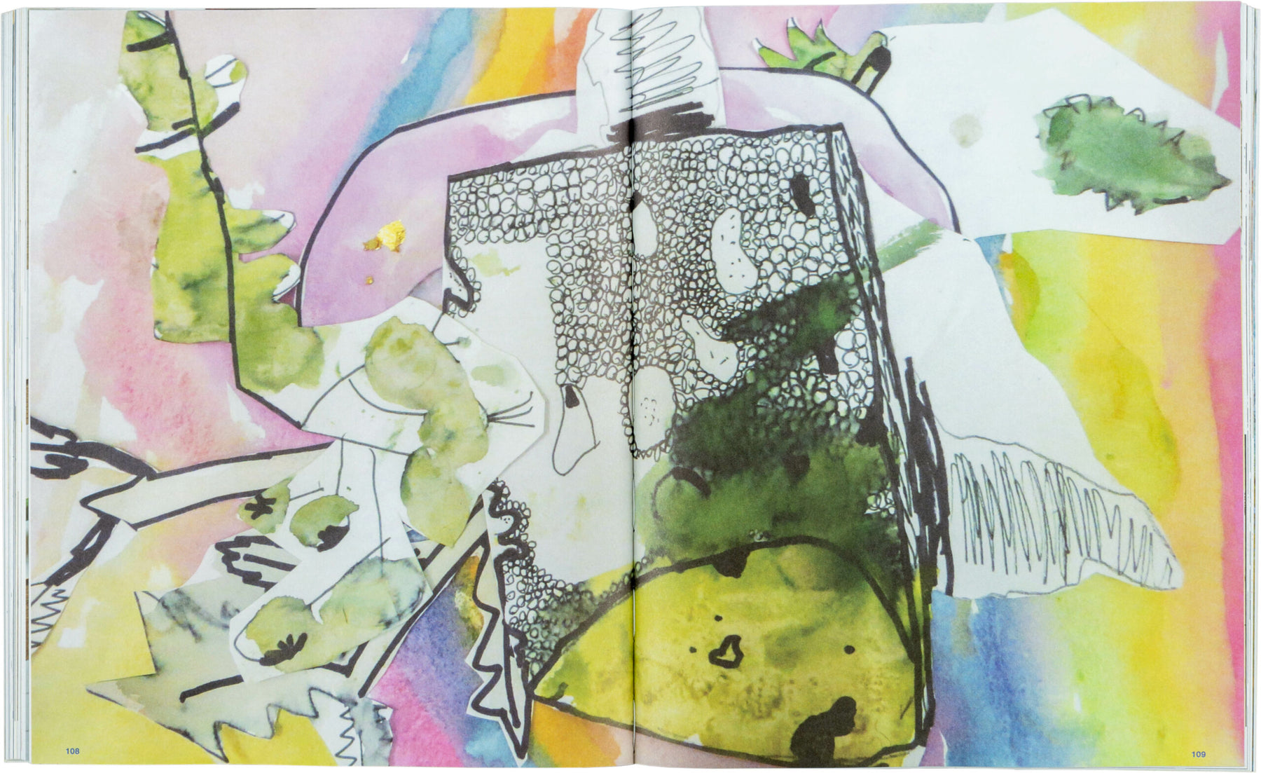 Drawing Projects for Children" by Black Dog Online highlights the artist's exceptional mark-making skills, with vibrant green, pink, yellow, and black shapes and patterns set against a pastel backdrop.